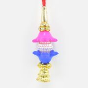 Blue White and Pink Colored Lumba Rakhi with Antique Shape of Beads