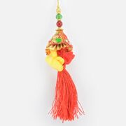 Elegant Looking Attractive Work On Special Red Lumba Rakhi 
