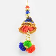 New Rajasthani Cloth Design Colorful Beads Elegant Looking Rakhi