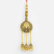 New Design ed Peacock Special Meena Work Beaded Lumba Rakhi 