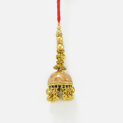 Nice Looking Simple Hanging Beads Type Amazing Looking Lumba for Bhabhi