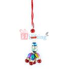 Colors of Happiness - Colorful Multi Shaped Beads and Diamonds Lumba Rakhi