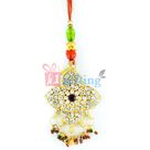 Floral Designer Fancy Lumba for Bhabhi with Diamonds n Color Beads