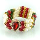 Superb Pearl Diamond Bracelet Rakhi for Bhabhi or Ladies