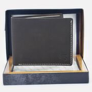 Plain Blue Color Simple Design Wallet for Men