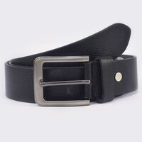 Black Color Amazing Looking Buckle Leather Belt 