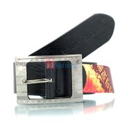 Graceful and Official Leather Belt for Men Danmaneo Print
