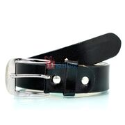 Drazekraft beautifully designed simple formal black leather belt for men