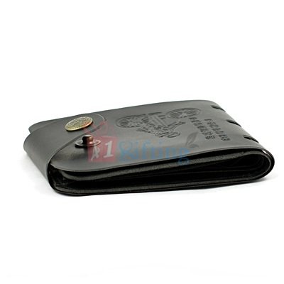 Sports Wallet for Men with Closing Strap Button