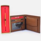 Magnificent Rudraksha Beads Rakhi with Stunning Wallet for Men