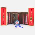 Illustrious Bhaiya Bhabhi and Cat Kids Rakhi with Formal Wallet