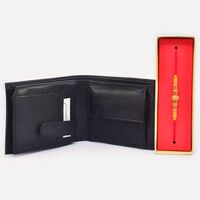 Superb Sandalwood Beads Rakhi with Eye Catching Leather Wallet for Men