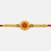 Floral Mauli Rakhi with Beads