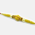 Attractive Looking Liner Pearl and Bead Mauli Rakhi for Brother