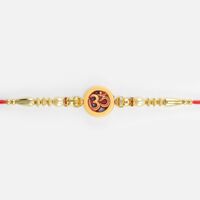 Om Written Stunning Looking Attractive Design Mauli Rakhi 