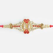 Amazing Shining Jewel Studded Marvelous Pearl Rakhi