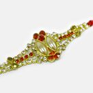 Amazing Shining Jewel Studded Marvelous Pearl Rakhi