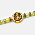Jewel and Beads Design ed Shri Ganesha Amazing Liner Pearl Rakhi