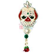 Royal pin cum white crystals kamar satka