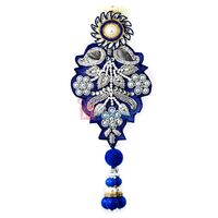 Pure silver zari work with pearl and crystals kamar satka