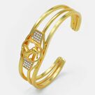 Round Shape Golden Designed Unicorn Rakhi with Diamonds 