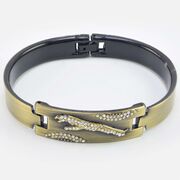 Blackish Color Jaguar and Diamond Crafted Attractive Rakhi Bracelet for Brother