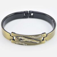 Blackish Color Jaguar and Diamond Crafted Attractive Rakhi Bracelet for Brother