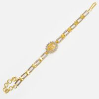 Flower Design Ik Onkar Stylish Sikh Rakhi Bracelet for Brother