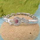 Silver Hand Hold Designer Dial Bracelet