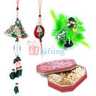 Handicraft Zardosi Rakhi Pair with Kids Rakhi and Dry fruits