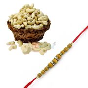 Testy Kaju with Sandalwood thread Rakhi
