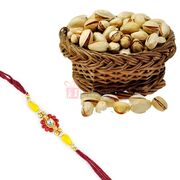 Testy Pista with Colorful Designer Beads Rakhi