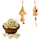 Designer Bhiaya Bhabhi Rakhi with Fresg Cashew