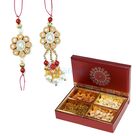 Fascinating Bhaiya Bhabhi Rakhi with Dry Fruit Box