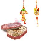 Admirable Rakhi Set of Bhaiya Bhabhi with 