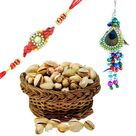Pista with 2 Rakhi for Bhaiya Bhabhi