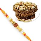 Rosted Pista and Divine Rudraksh Rakhi Hamper