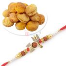Bhole Shankar Rakhi and Dry Kubani Fruit Hamper