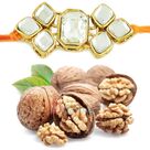 Golden Diamond Mauli Rakhi with Akhrot Giri Hamper