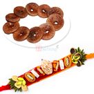 Dry Fig with Designer Mauli Rakhi Hamper