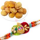 Designer Fancy Rakhi Hamper with Tasty Khubani