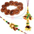Dry Figs Dryfruit with Traditional Pair Rakhi Set