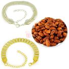 Awesome 2 Bracelet Set with Roasted Badam Dryfruit Hamper