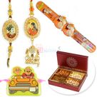Motu Patlu Kids Rakhi with Pair Rakhi and 4 type Dryfruits Box Hamper