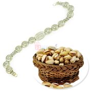 Silver Theme Veera Bracelet with Pista Hamper