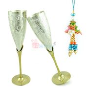 Goblet Brass Wine Glass n Lumba Bhabhi Rakhi Hamper