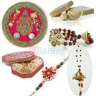 Great Rakhi Combo with Thali Sweets Big Dry Fruit Box and Rakhis