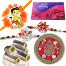 Sweeton the Festival with Gift of Chocolate Sweets alongwith Pooja Thali and Rakhis