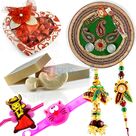 Two Sets of Bhaiya Bhabhi Rakhi with Kids Rakhi along with Gift Hamper