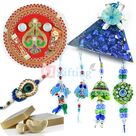 Rakhi Gift Combo with Sweets and Chocolate along with Rakhis and Pooja Thali